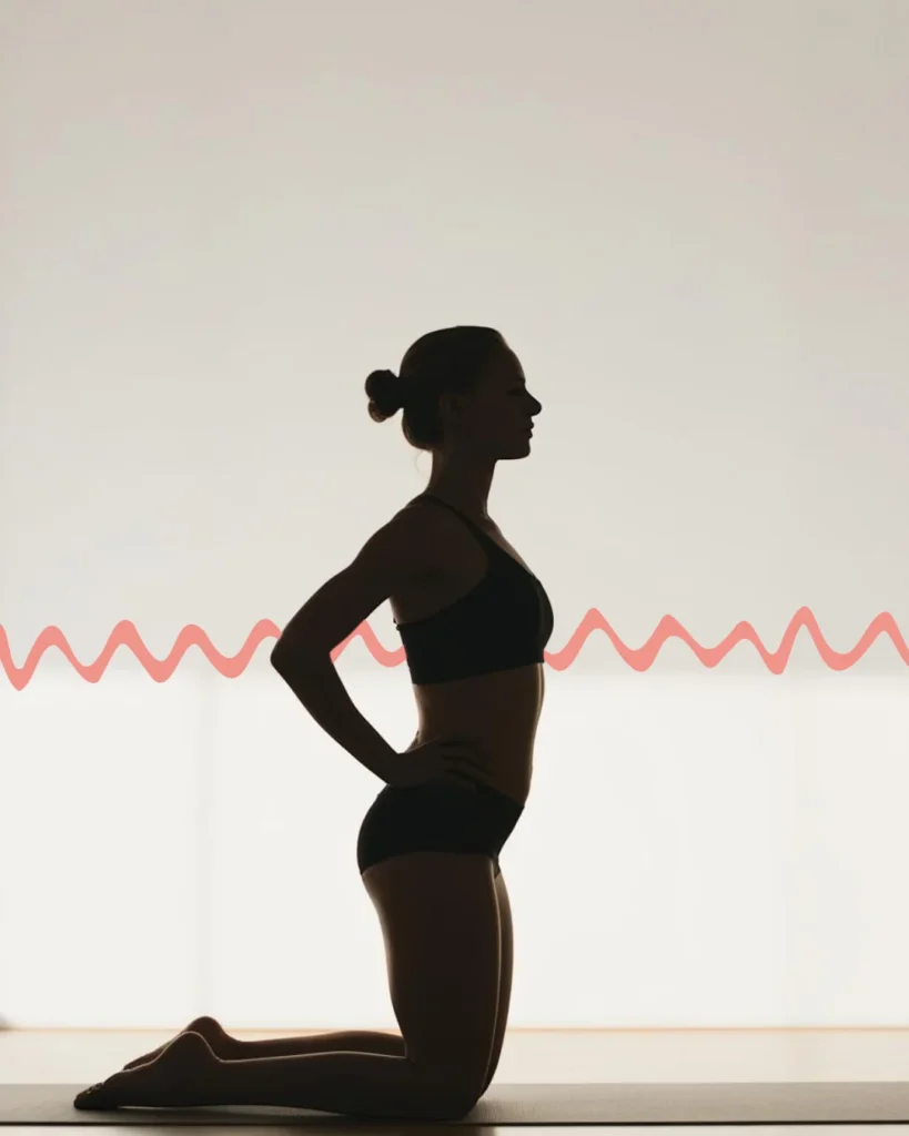 Une silhouette de personne pratiquant la respiration abdominale