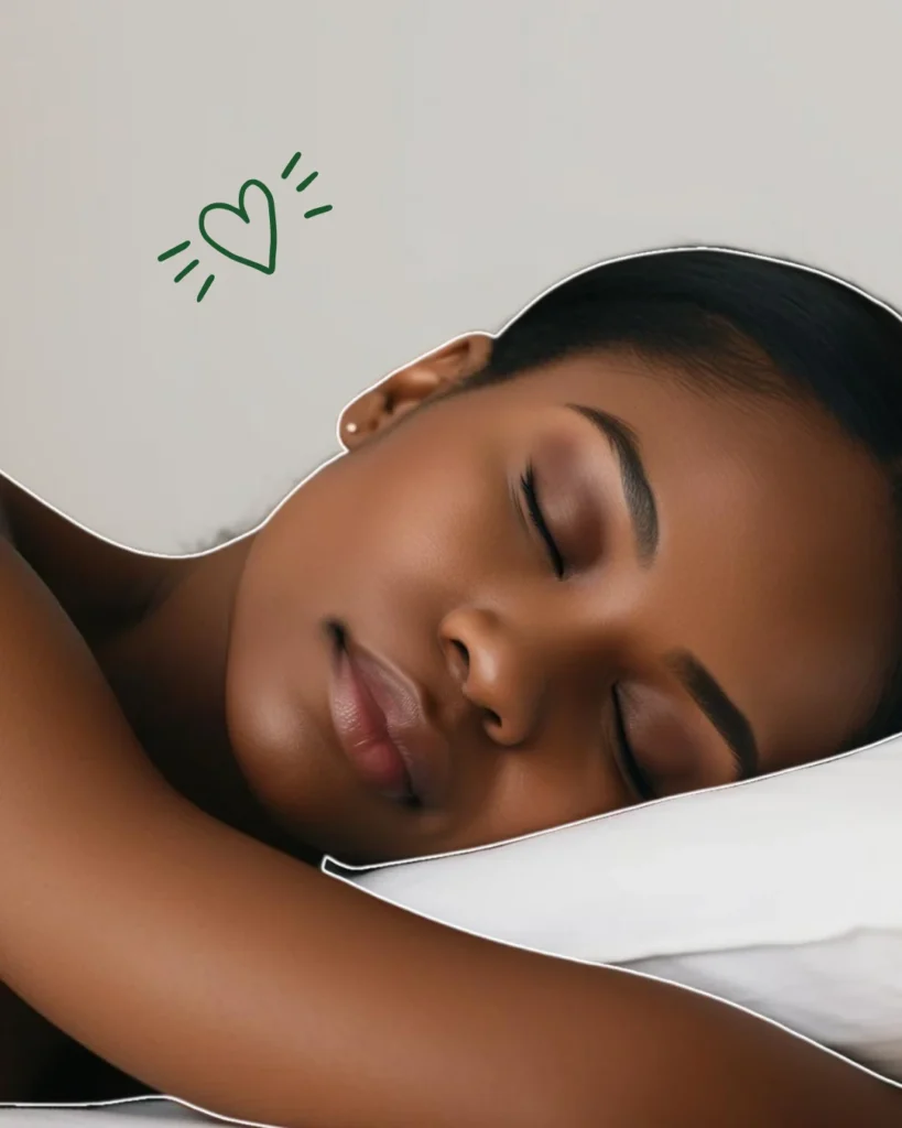 Une personne dormant paisiblement