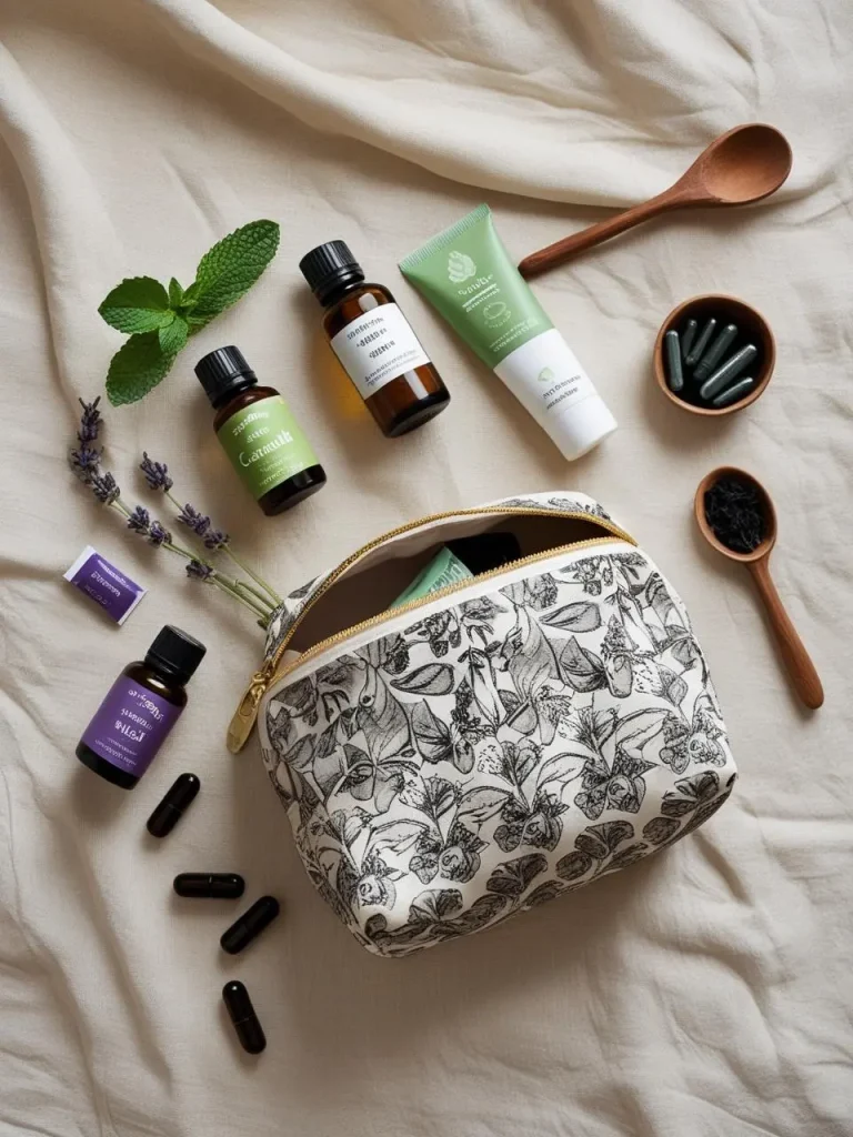 Une-photo-prise-du-dessus-_flat-lay_-sur-un-fond-neutre-_drap-en-lin_-table-en-bois-clair_