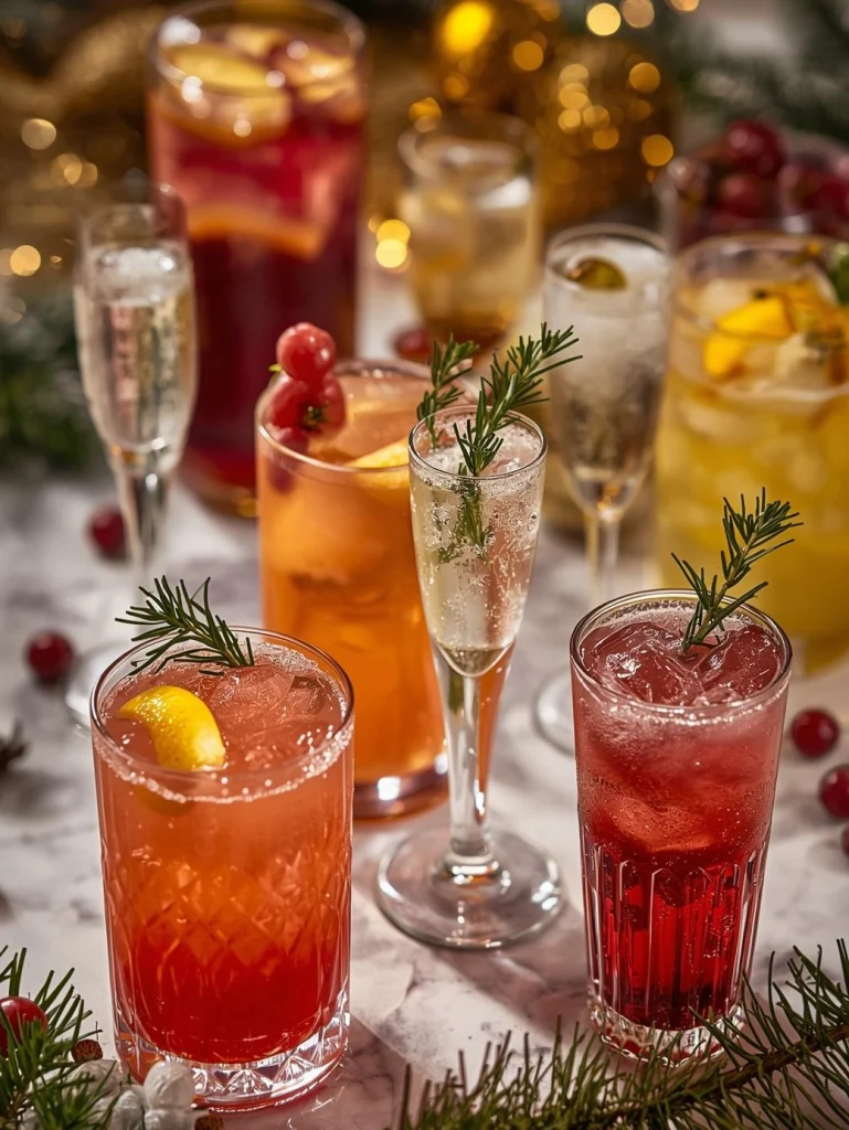 Boissons festives : alcool et alternatives douces