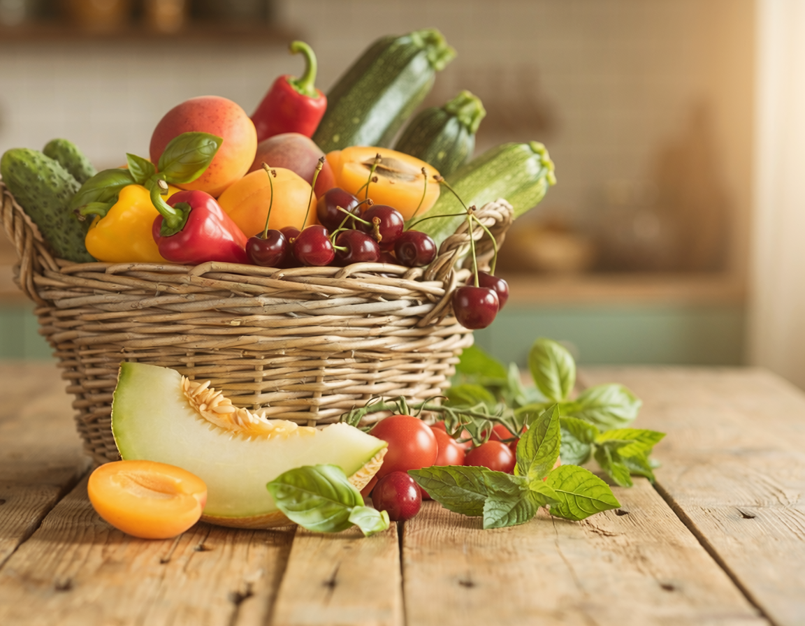 panier fruits légumes saison juin naturopathe Armentières